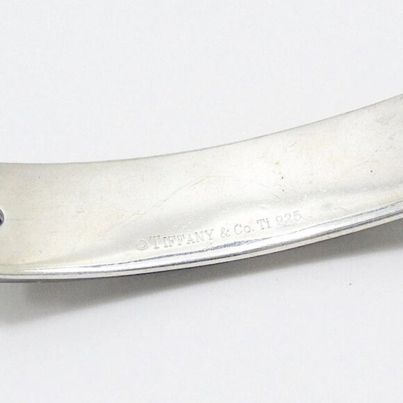 Tiffany & Co. 1837 Titanium Bar Chain Bracelet 7" Silver 925 Auth w/Bag k1041 - Picture 5 of 8